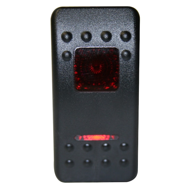 Interruptor basculante Bulldog Winch - Momentáneo (ON)/APAGADO iluminado rojo de 3 pines - 20284.