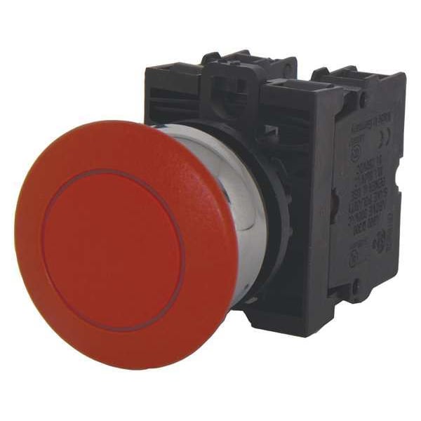 Botón de Emergencia No Iluminado Eaton, 22 mm, 1NA/1NC, Rojo - M22M-DP-R-K11