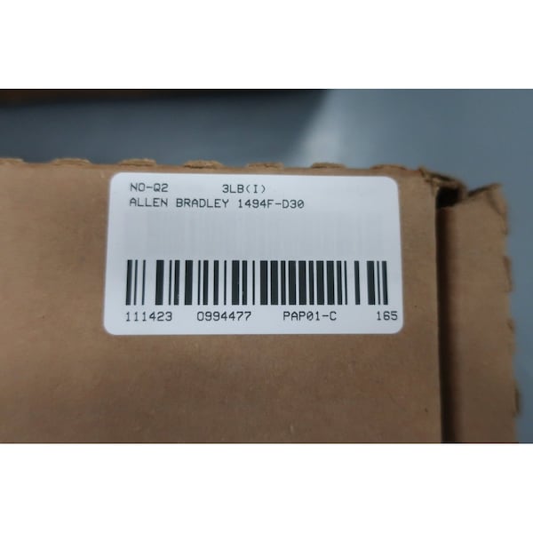 Interruptor de desconexión NO FUSIBLE de Allen Bradley de 3P 30A AMP 600V-AC - 1494F-D30.