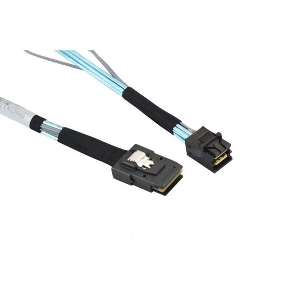 Supermicro 80cm Mini-SAS to Mini-SAS HD 30AWG Cable w/ SB - CBL-SAST-0507-01