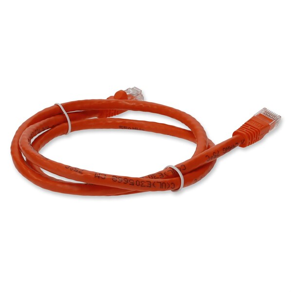 Add-On 7FT RJ-45 MALE TO RJ-45 MALE CAT6 STRAIGHT BOOTED, SNAGLESS ORANGE UTP - ADD-7FCAT6-OE-TAA