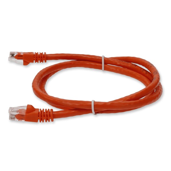 Add-On 7FT RJ-45 MALE TO RJ-45 MALE CAT6 STRAIGHT BOOTED, SNAGLESS ORANGE UTP - ADD-7FCAT6-OE-TAA