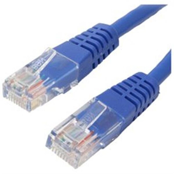 4Xem 4Xem 4XC6PATCH1BL 1 ft Cat6 Molded RJ45 UTP Patch Cable - Blue - YYI1-QP5100