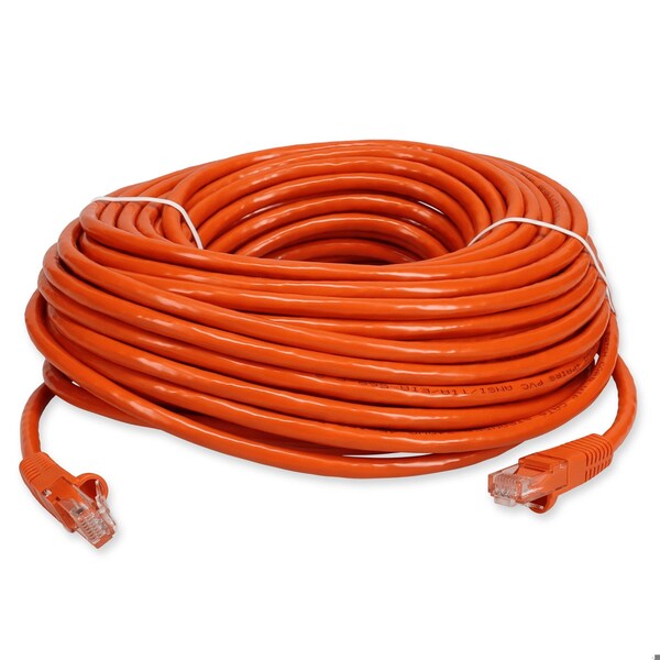 Add-On 100FT RJ-45 MALE TO RJ-45 MALE CAT6 STRAIGHT ORANGE UTP COPPER PVC PAT - ADD-100FCAT6-OE