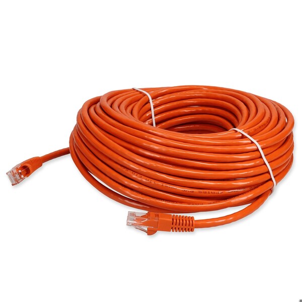 Add-On 100FT RJ-45 MALE TO RJ-45 MALE CAT6 STRAIGHT ORANGE UTP COPPER PVC PAT - ADD-100FCAT6-OE