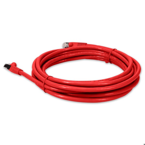 Add-On 50FT RJ-45 MALE TO RJ-45 MALE SHIELDED STRAIGHT RED CAT6 STP COPPER PV - ADD-50FCAT6S-RD