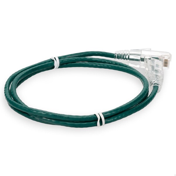 Add-On 6FT RJ-45 MALE TO RJ-45 MALE CAT6 STRAIGHT GREEN SLIM UTP COPPER PVC P - ADD-6FSLCAT6-GN