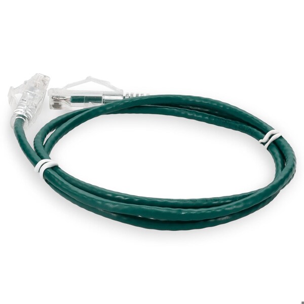 Add-On 6FT RJ-45 MALE TO RJ-45 MALE CAT6 STRAIGHT GREEN SLIM UTP COPPER PVC P - ADD-6FSLCAT6-GN