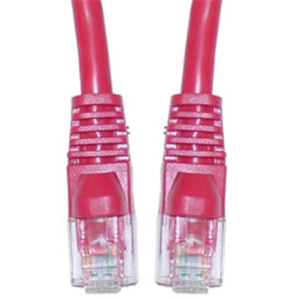 Cable Ethernet Cat6 Rojo CableWholesale 10X8-07125 con Bota Moldeada sin Enganches 25 pies