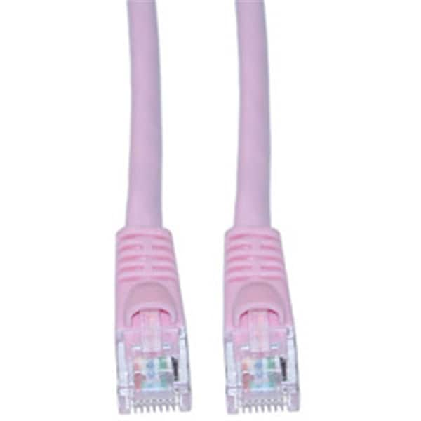 Cable Wholesale CableWholesale 10X8-07250 Cat6 Pink Ethernet Patch Cable  Snagless Molded Boot  50 foot - 10X8-07250