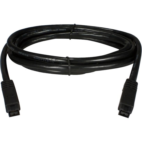 Qvs 10 ft. 9-Pin to 9-Pin 800Mbps Firewire Cable - CC1394FF-10