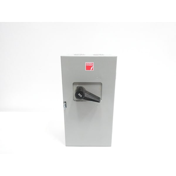 Federal Pioneer 3P 30A AMP 600V-AC NON-FUSIBLE DISCONNECT SWITCH - 5336

Interruptor de desconexión NO FUSIBLE de Federal Pioneer de 3P 30A AMP 600V-AC - 5336