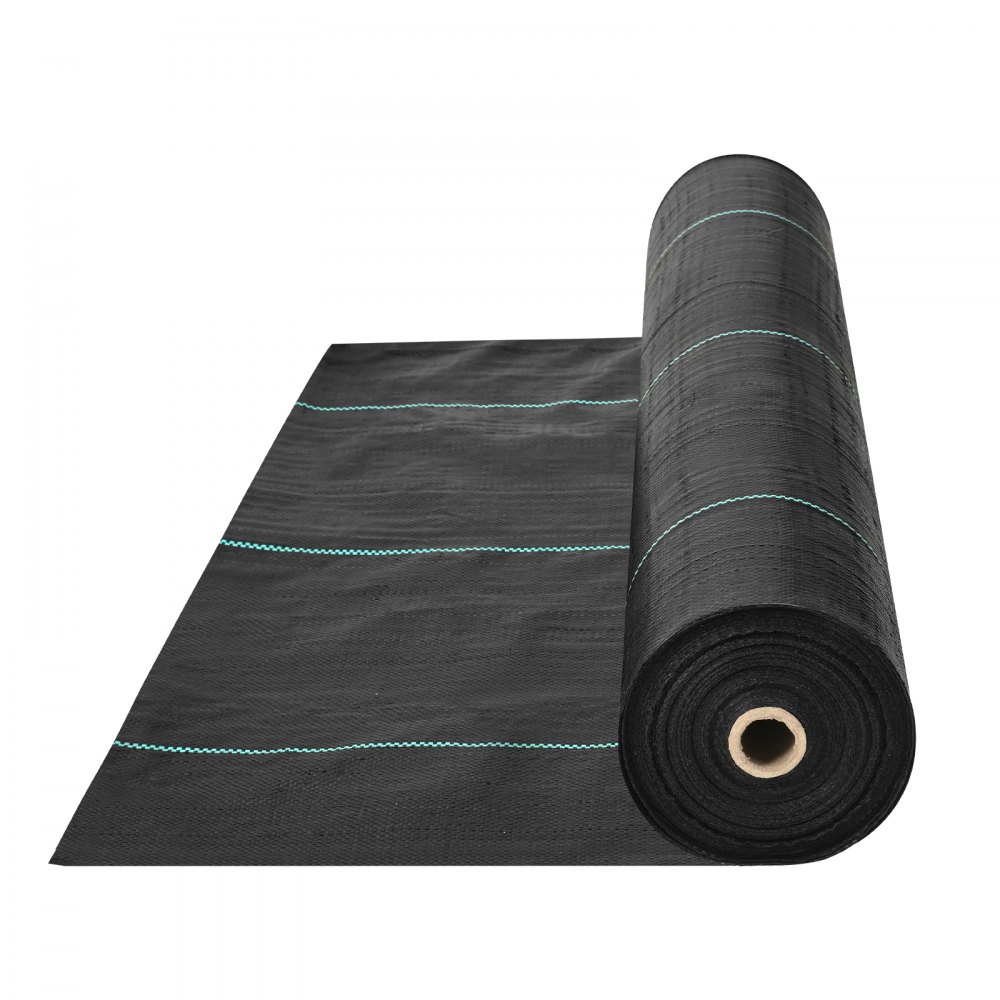 VEVOR Weed Barrier Landscape Fabric 4*250FT Heavy Duty Woven PP Weed Control Mat - JBXBZ4250FT5TV2E2V0