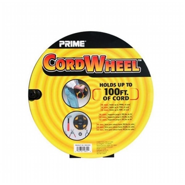 Prime Prime CR002002 Black Cord Storage Wheel; 4.25 x 11 x 11 in. - CR002002