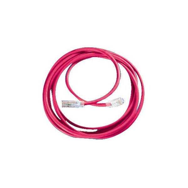 Ortronics CBL ASSY MOD 24-4PR STRANDED, CAT6 IP5 T568A/B 25FT MC6 GT3, RED CLARITY - MC625-02