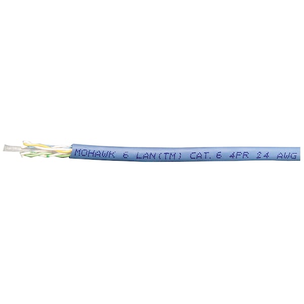 Mohawk 23-4P UTP-CMP SOL BC CAT6, FEP/FRPVC GREEN JACKET, 6 LAN BOXES, 1000FT - M58286B
