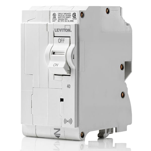 Leviton Circuit Breaker, 40A, 2 Pole, 120/240V AC, 10kA - LB240-S