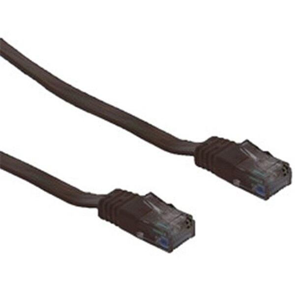 Cable Wholesale CableWholesale 10X8-62225 Cat6 Black Flat Ethernet Patch Cable  32 AWG  25 foot - 10X8-62225