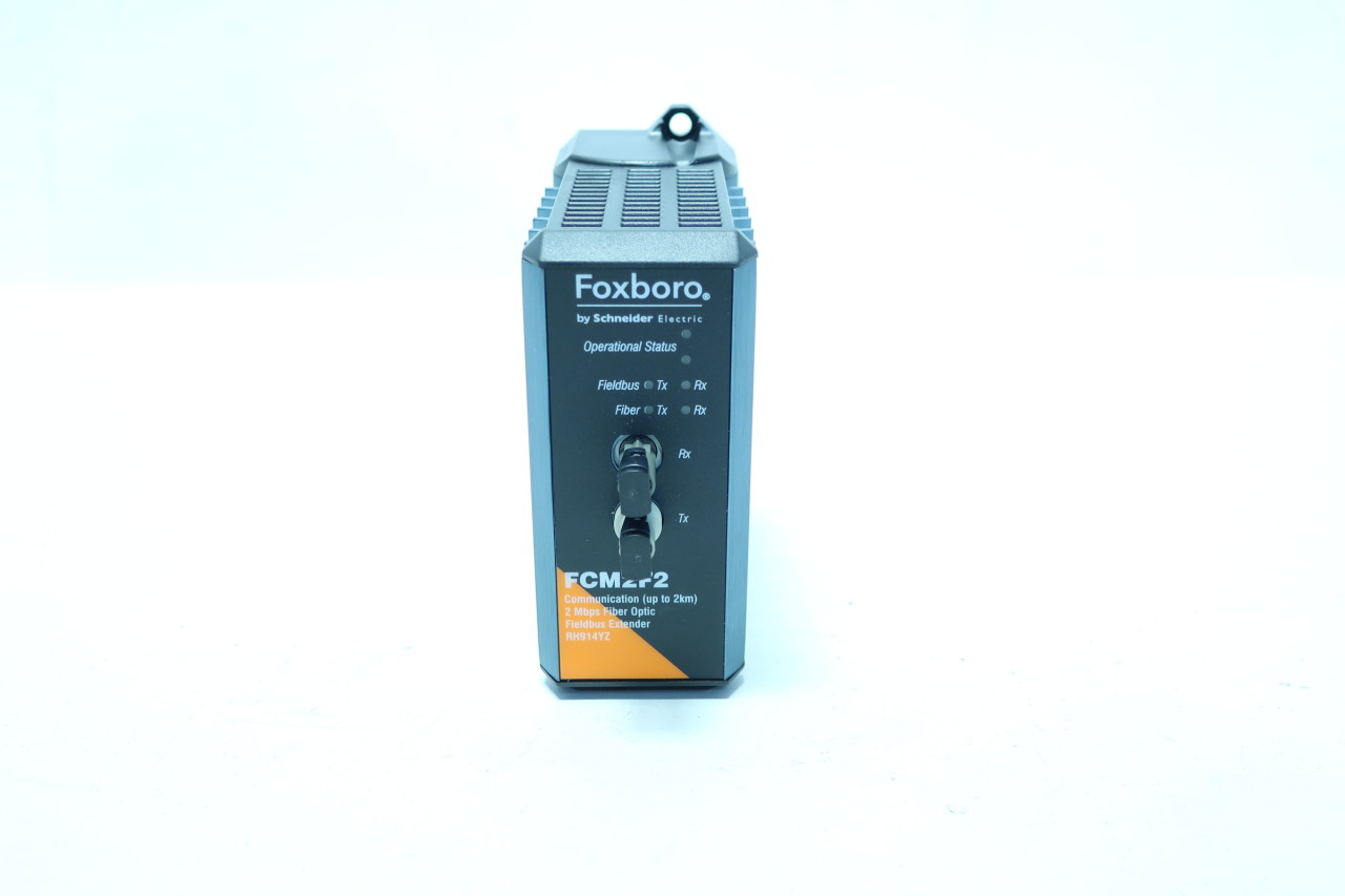 FOXBORO RH914YZ I/A SERIES FCM2F2 2MBPS FIBER OPTIC FIELDBUS EXTENDER ETHERNET AND COMMUNICATION MODULE