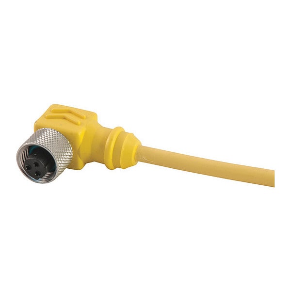 Remke Cordset, D Key, TPE, Female, 2 Pole, 12 ft. - 402C0120AQ