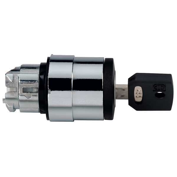 Schneider Electric Interruptor Selector No Iluminado, 22 mm, 2 Posiciones, Con Llave - ZB4BG610