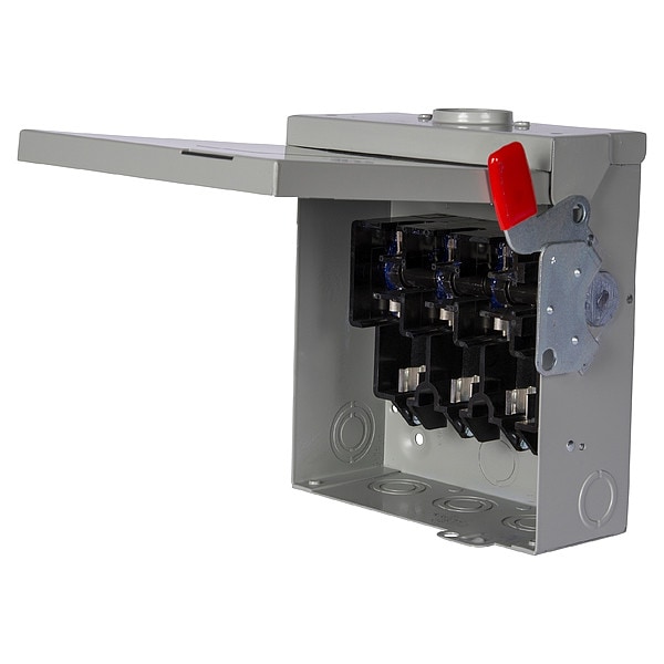 Interruptor de seguridad con fusible Siemens, uso general, 240V AC, 2PST, 200 A, NEMA 1 - GF224N
