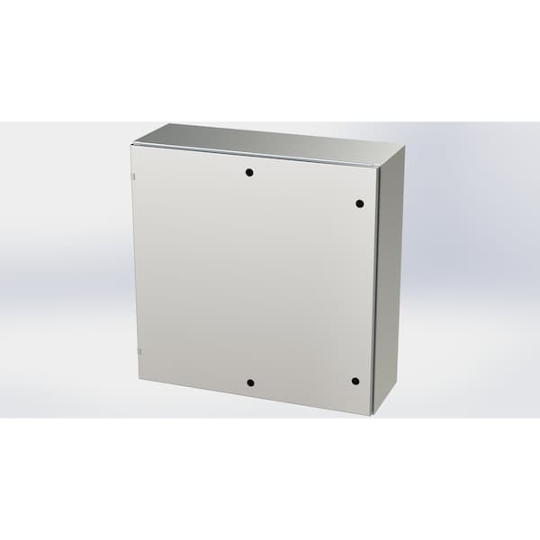 Saginaw Control & Engineering 316 Stainless Steel Electrical Enclosures, 36 in H, 12 in D, 36 in W, NEMA 3R, 4, 4X, 12, 13 - SCE-36EL3612SS6LP