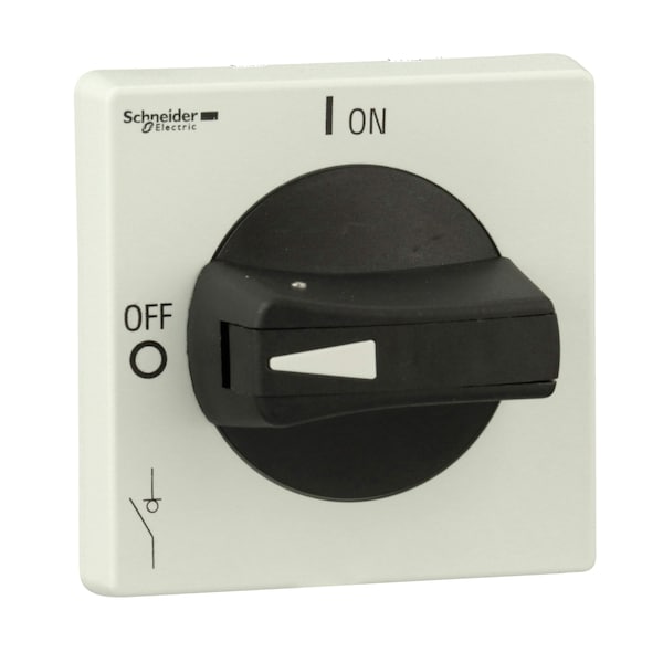 Interruptor de desconexión Schneider Electric, TeSys VLS, manija rotativa sobresaliente, montaje en orificio, 65x65 mm, manija negra, eje de 5 mm, desactivable - VLSH2H5BD
