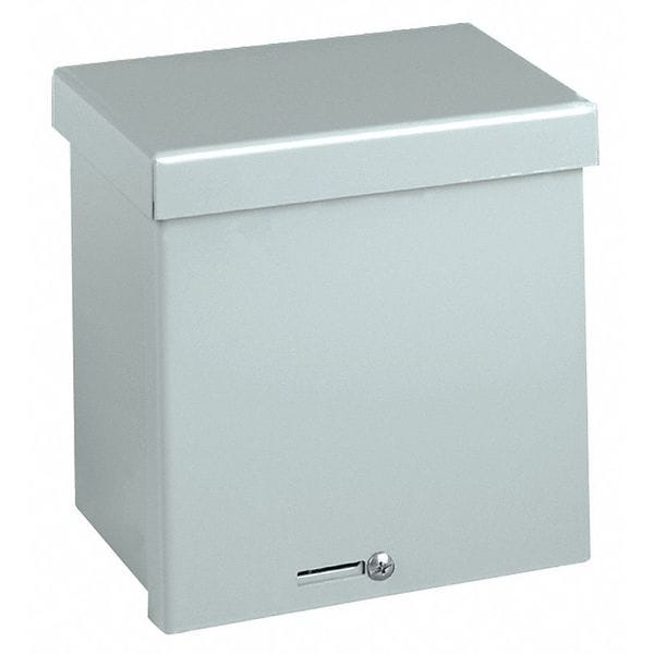 Wiegmann Carbon Steel Electrical Enclosures, 10 in H, 4 in D, 8 in W, NEMA 3R, Screw On - RSC081004GNK