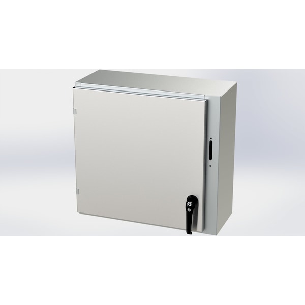 Saginaw Control & Engineering 316 Stainless Steel Electrical Enclosures, 24 in H, 10 in D, 25.38 in W, NEMA 3R, 4, 4X, 12, 13 - SCE-24XEL2510SS6LP