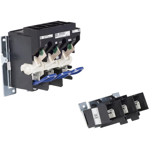 Mecanismo de operación Square D, montado en brida, con profundidad variable, porta fusible de 30A, 600V, para fusibles H, K, J, R, mecanismo de interruptor operado por cable - 9422TCF33C.
