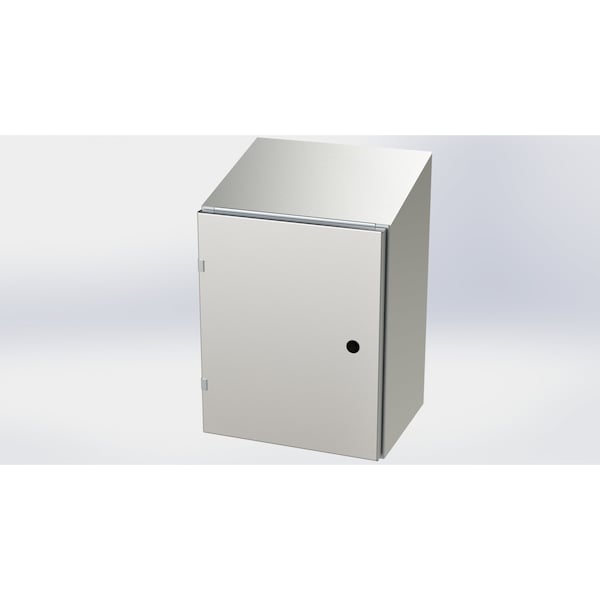 Saginaw Control & Engineering 304 Stainless Steel Electrical Enclosures, 20 in H, 12 in D, 16 in W, NEMA 3R, 4, 4X, 12, 13 - SCE-20EL1612SSST