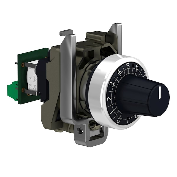 Potenciómetro completo Schneider Electric, Harmony XB4, metal, 22mm, 100K - XB4BD912R100K
