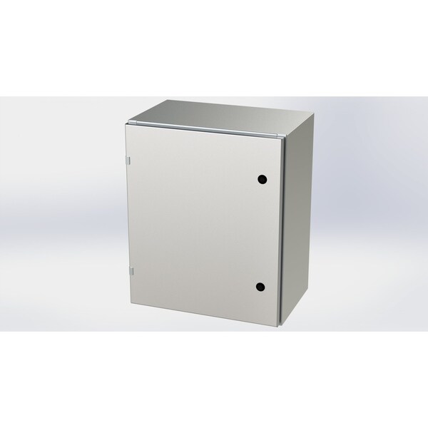 Saginaw Control & Engineering 304 Stainless Steel Electrical Enclosures, 24 in H, 12 in D, 20 in W, NEMA 3R, 4, 4X, 12, 13 - SCE-24EL2012SSLP