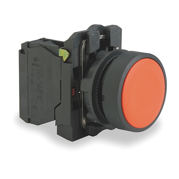 Botón pulsador no iluminado Schneider Electric, 22 mm, 1NC, Rojo - XB5AA42