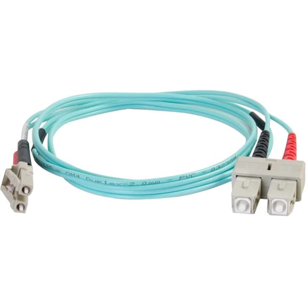 Legrand Fiber Optic Cables, 1M LC-SC 50/125 OM4 DUPLEX PVC - 01008