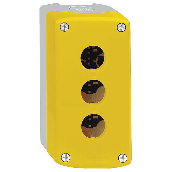 Schneider Electric Carcasa de estación de control, 22mm, 3 orificios, plástico - XALK03H7