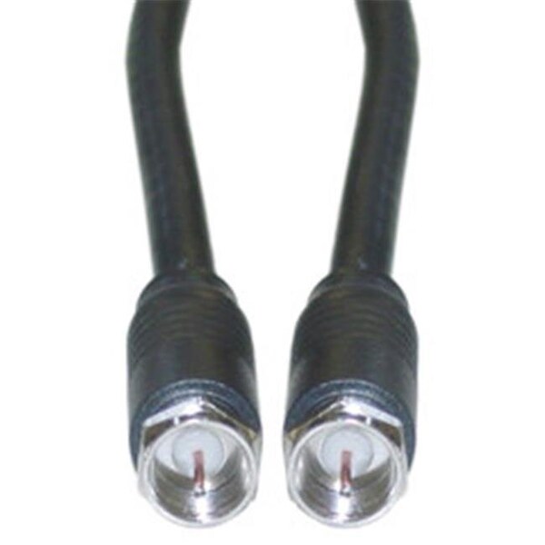 Cable Wholesale CableWholesale 10X4-01125 F-pin RG6 Coaxial Cable  Black  F-pin Male  UL rated  25 foot - 10X4-01125