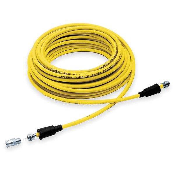 Hubbell Wiring Device-Kellems Coaxial Cable, RG-59/U, 22 AWG, Yellow - TV99
