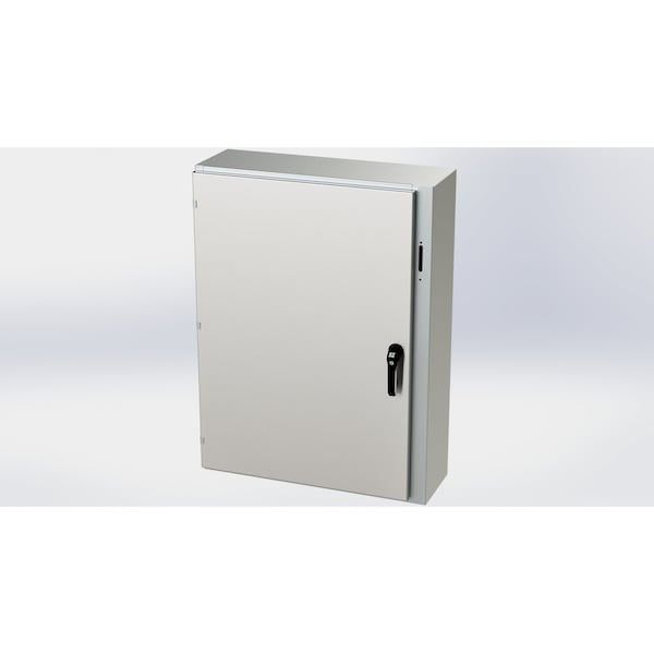 Saginaw Control & Engineering 316 Stainless Steel Electrical Enclosures, 42 in H, 10 in D, 31.38 in W, NEMA 3R, 4, 4X, 12, 13 - SCE-42XEL3110SS6LP