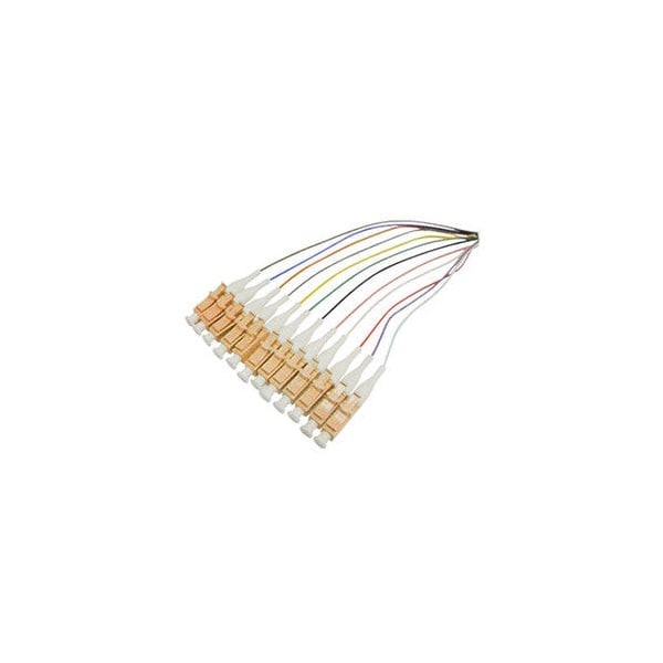 Add-On This Is A 1M Splice 12-Strand Multicolored Riser-Rated Fiber Pigtail - ADD-PT12-1MLC-OM1