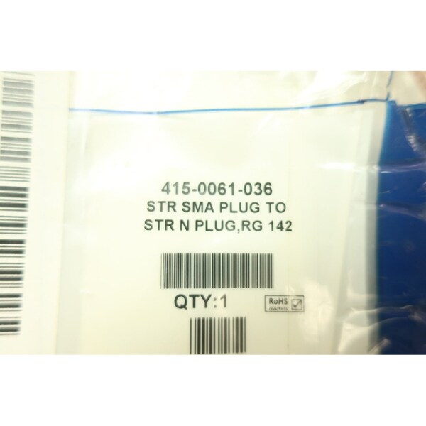 Johnson 415-0061-036 Str Sma Plug To Str N Plug Cordset Cable - 415-0061-036