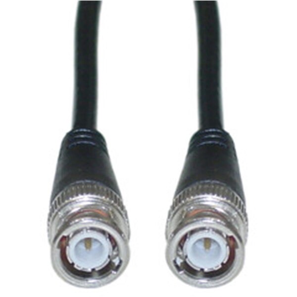 Aish BNC RG58 AU Coaxial Cable Black BNC Male Copper Stranded Center Conductor 25 foot - AI622655