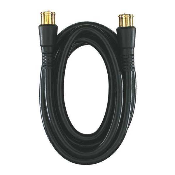 Rca Coaxial Cable, RG6 Connectors, 12ft., Blk - VH-612