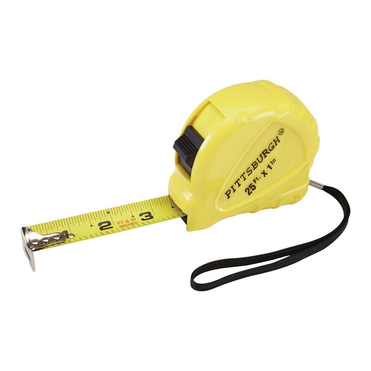 Pittsburgh Cinta Métrica QuikFind de 25 pies x 1 pulgada - 62461