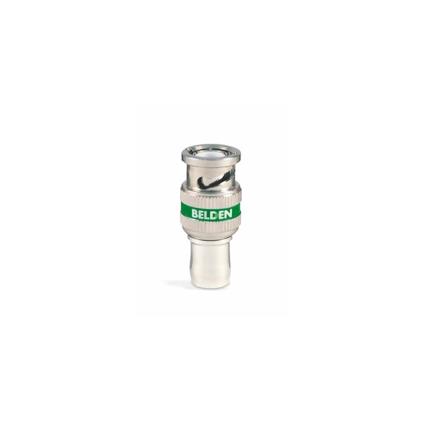Belden RG6 BNC UHD CONN 1-PC GRN, 18 AWG RG-6 TYPE UHD COAX, 75 OHM ROHS - 4694RBUHD1 B50