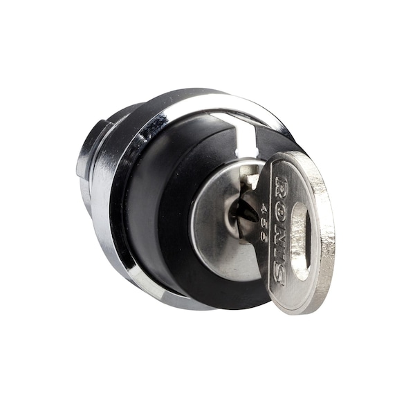 Cabezal operativo para interruptor de leva Schneider Electric, Harmony K, Ø 22mm, metal, circular Ø 29mm, operado por llave 60°, Ronis 455 - KAXZ1S161.