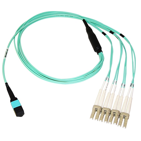 Axiom Axiom Mpo Female To 4 Lc Multimode Om4 50/125 Fiber Optic Breakout - MP8LCOM4R15M-AX