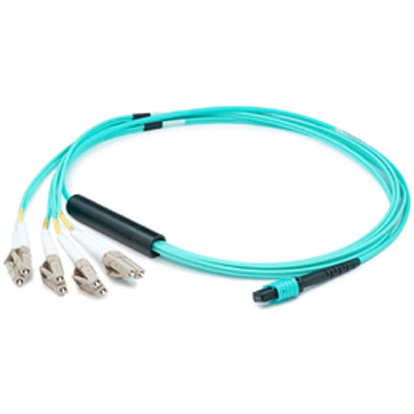 Add-On This Is A 1M Mpo (Female) To 8Xlc (Male) 8-Strand Aqua Riser-Rated - ADD-MPO-4LC1M5OM3