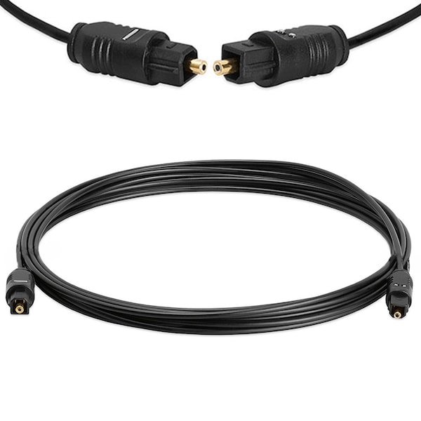 Sanoxy Gold TOSLink Fiber Optical Optic Digital Audio Cable SPDIF Sound Bar Cord - SANOXY-CABLE96